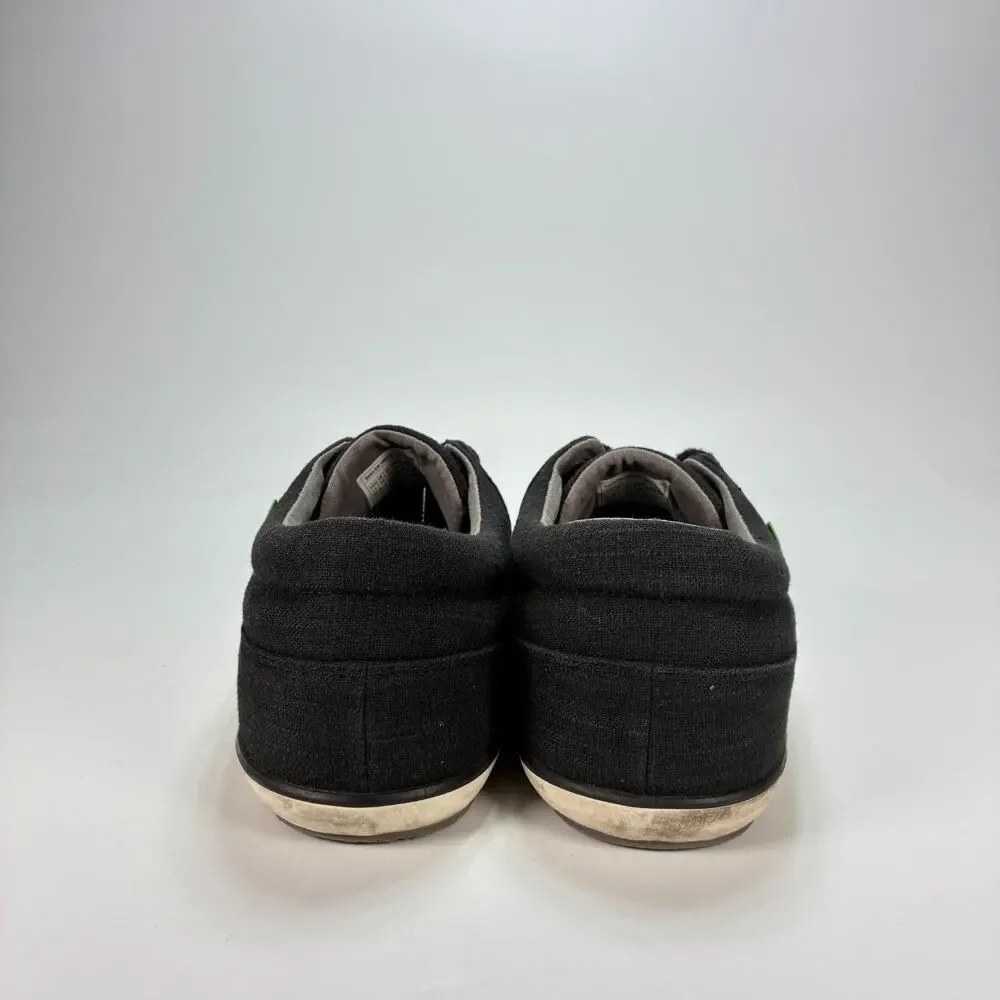 Sanuk TKO Black Canvas Casual Low Top Moc Toe Comfort Shoes 1089815 Mens Size 11